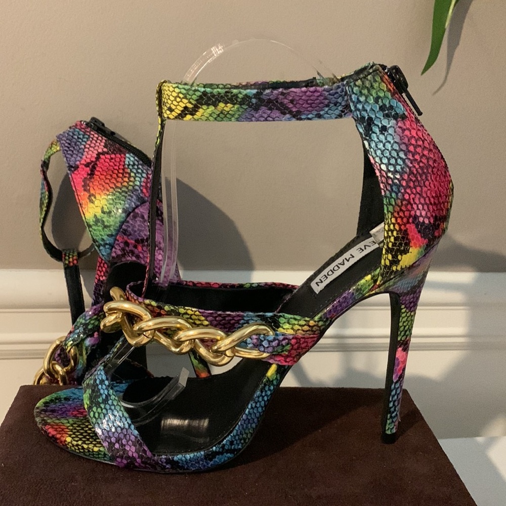 Steve Madden Stag Multi Snake Print With Chain - image 4